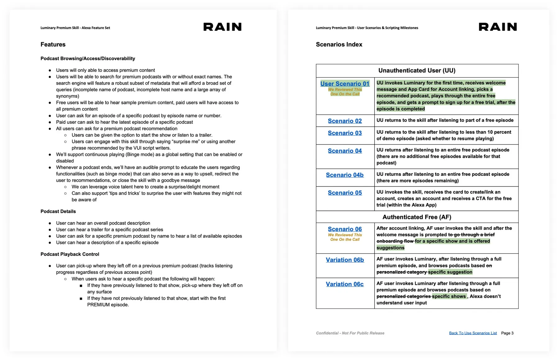 Conversation documentation
