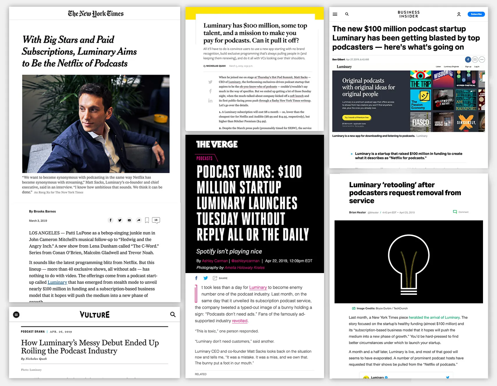 Press headlines